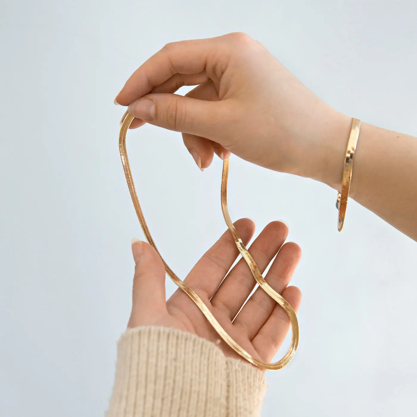 
                  
                    IVY Gold Snake Chain Necklace
                  
                