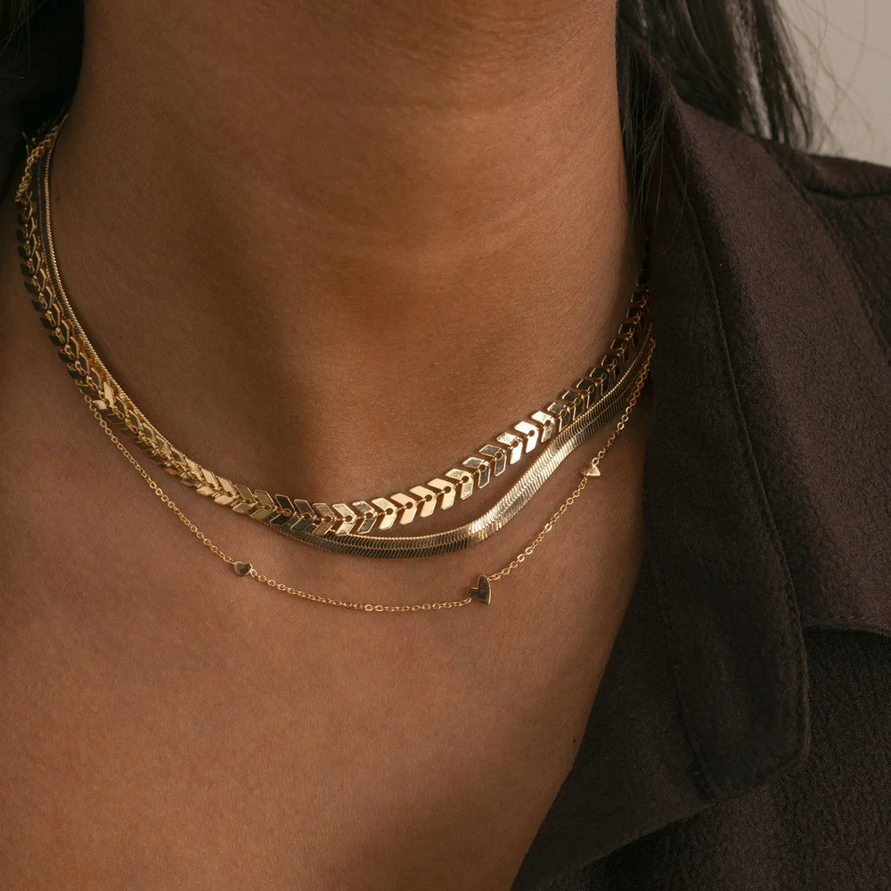 
                  
                    IVY Gold Snake Chain Necklace
                  
                