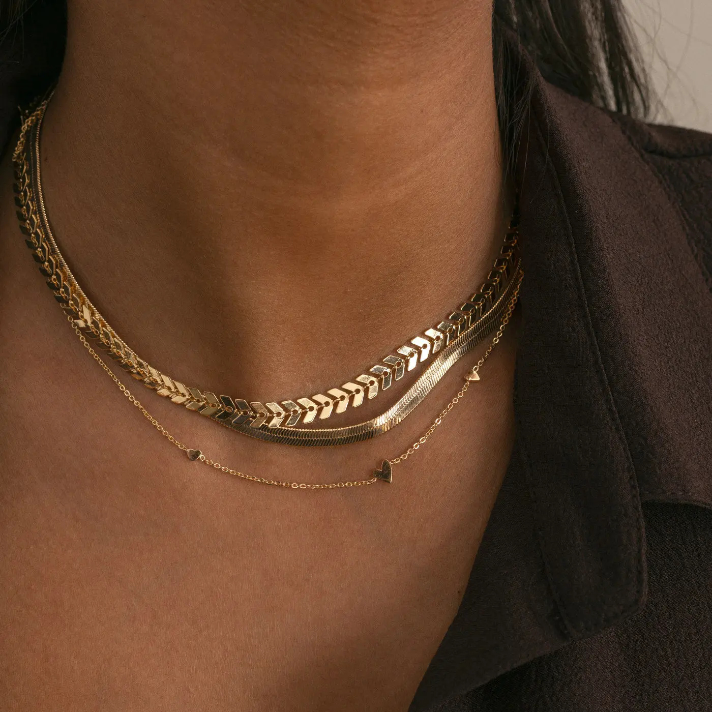 
                  
                    IVY Gold Snake Chain Necklace
                  
                