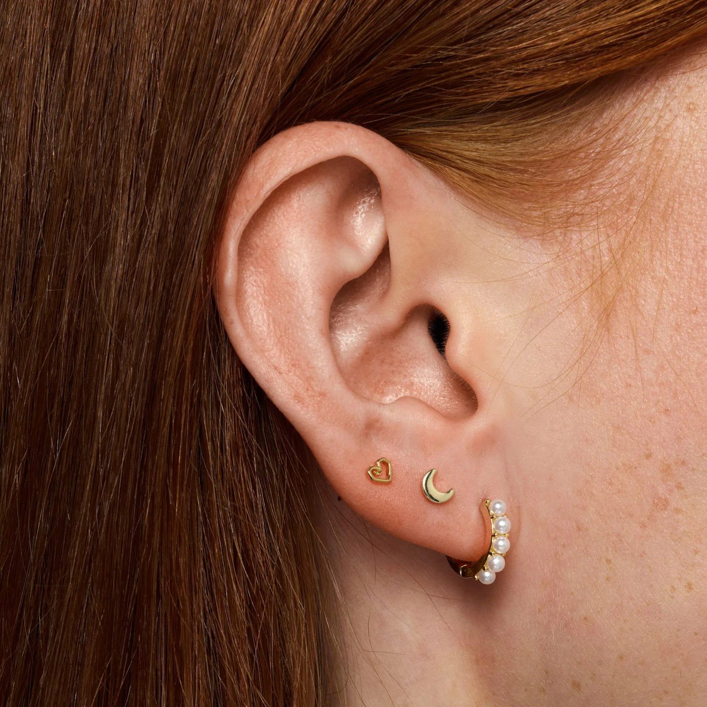 
                  
                    MIKA Gold Small Moon Stud Earring
                  
                
