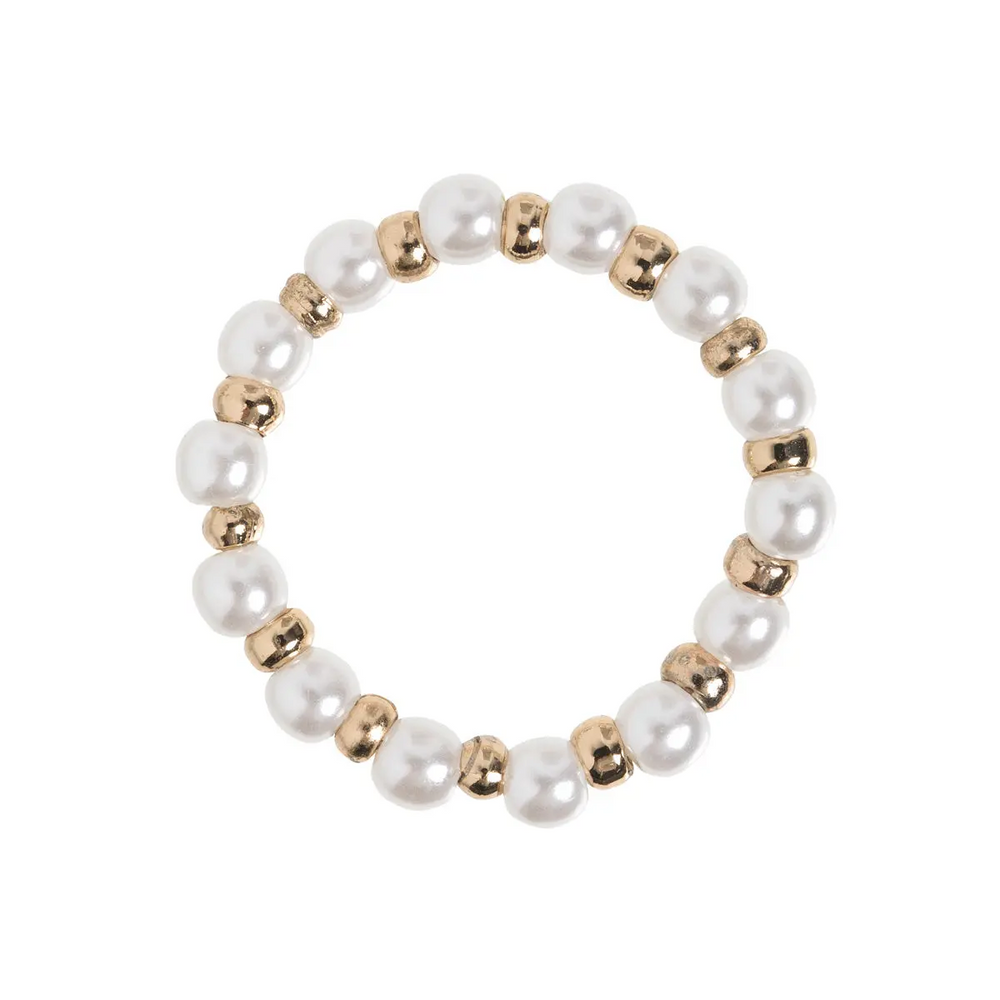Pearl And Gold Bead Ring