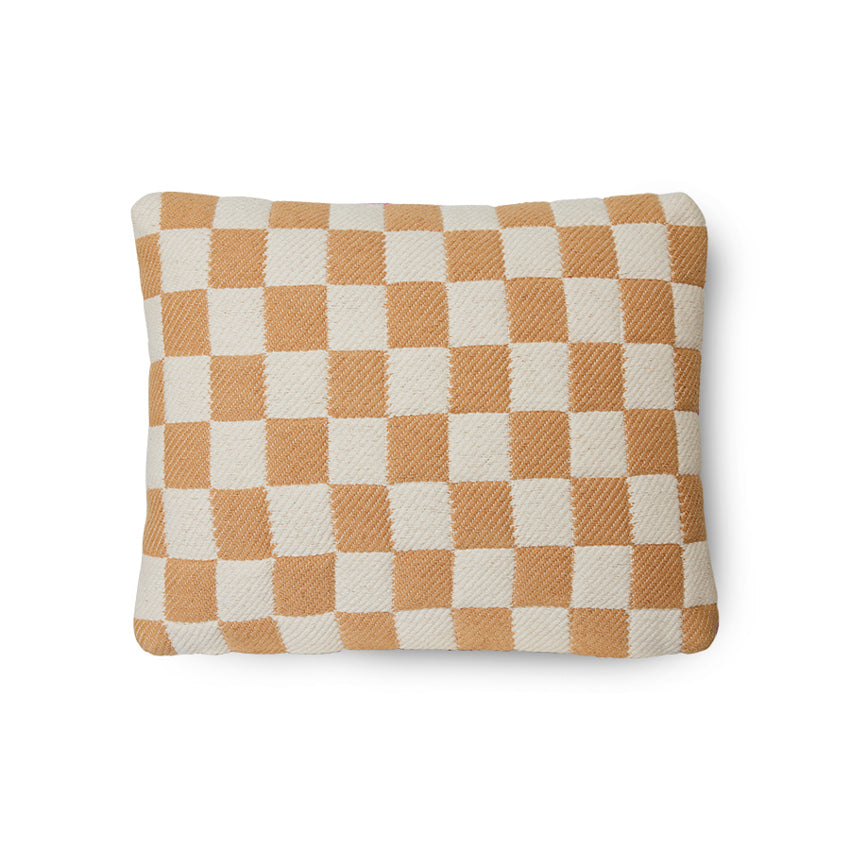 
                  
                    Grapefruit Checkered Woven Cushion
                  
                