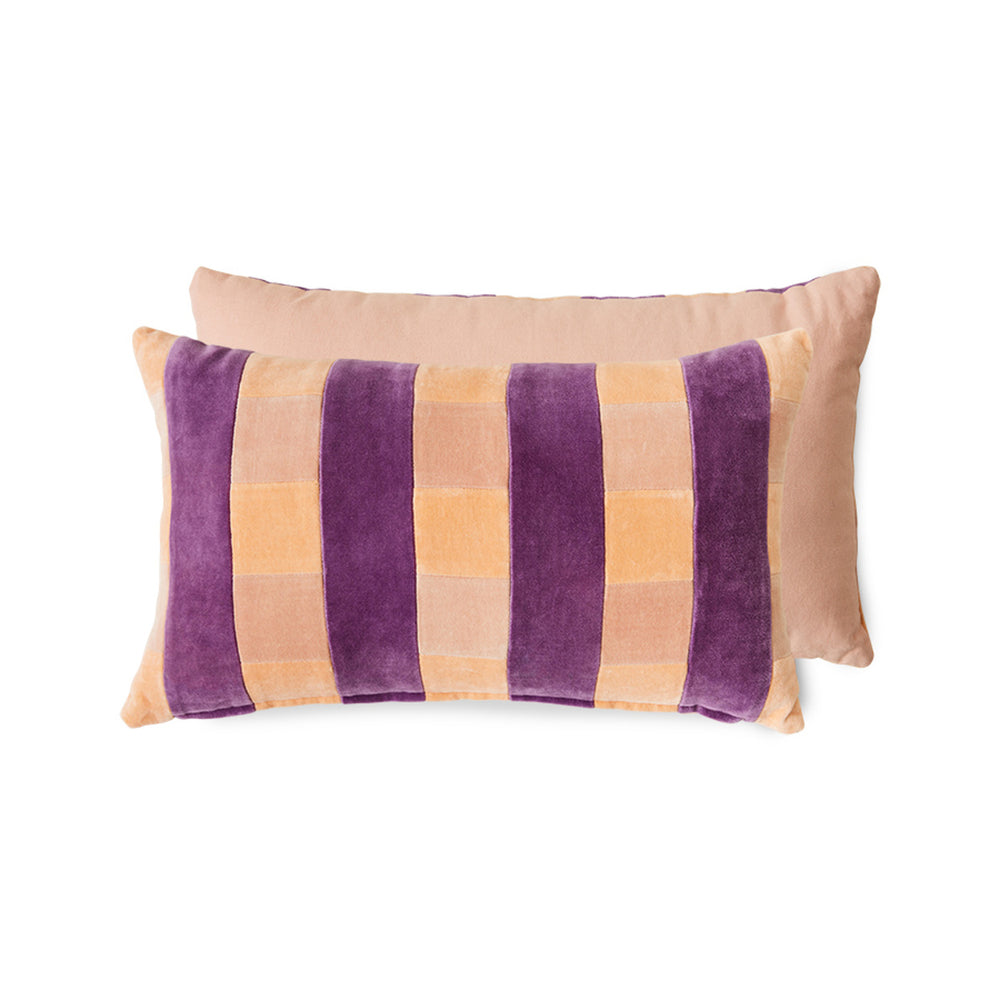 
                  
                    Purple Orange Striped Velvet Midsummer Cushion
                  
                