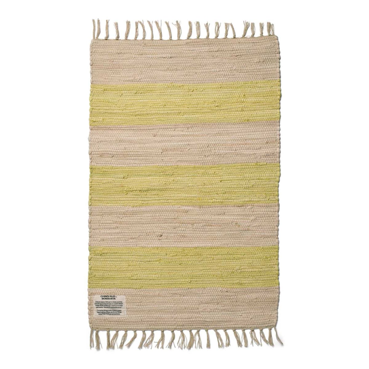 
                  
                    Medium Neon Yellow Creme Chindi Rug
                  
                