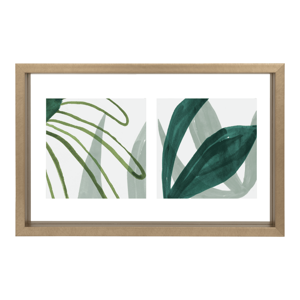 FLOATING DOUBLE Gold Photo Frame