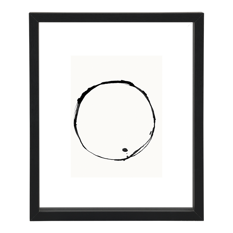 FLOATING MINIMALISM - Mittlerer schwarzer Bilderrahmen