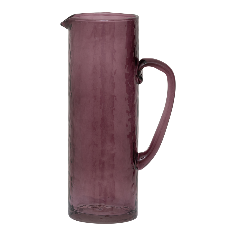 Hammered Fudge Glass Jug
