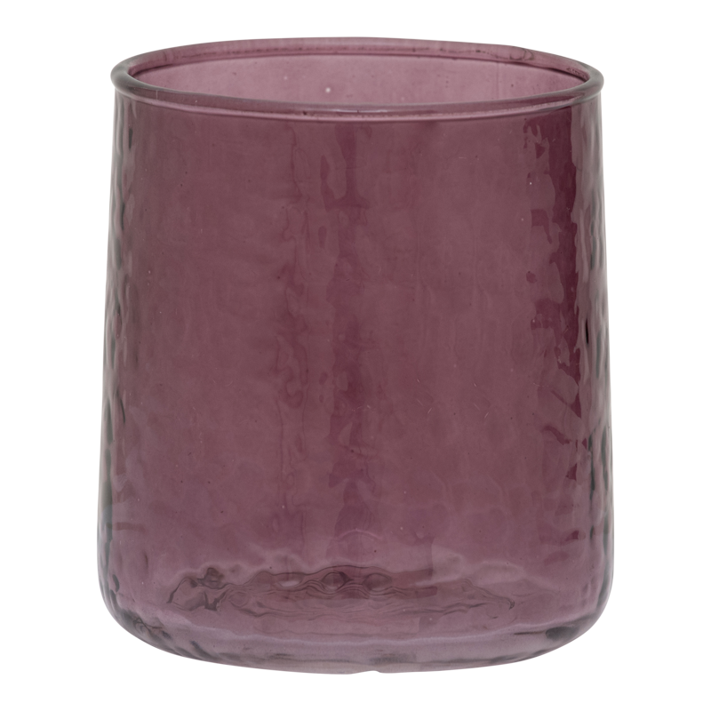 Hammered Fudge Glass Tumbler