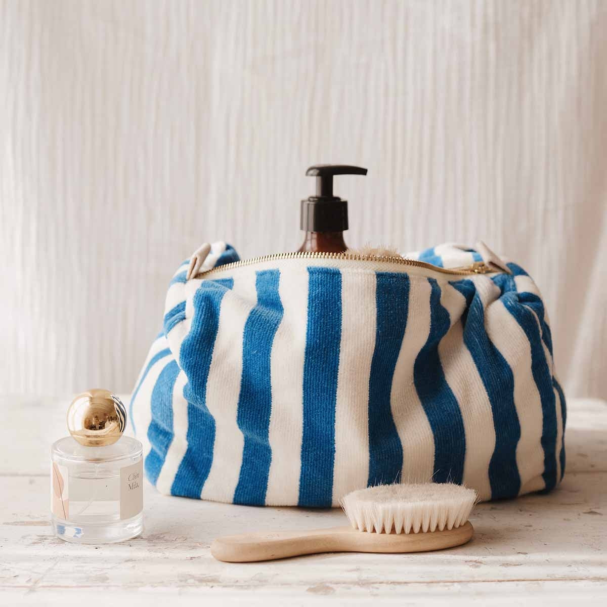 
                  
                    VIC Greek Blue Stripe Print Toilet Bag
                  
                