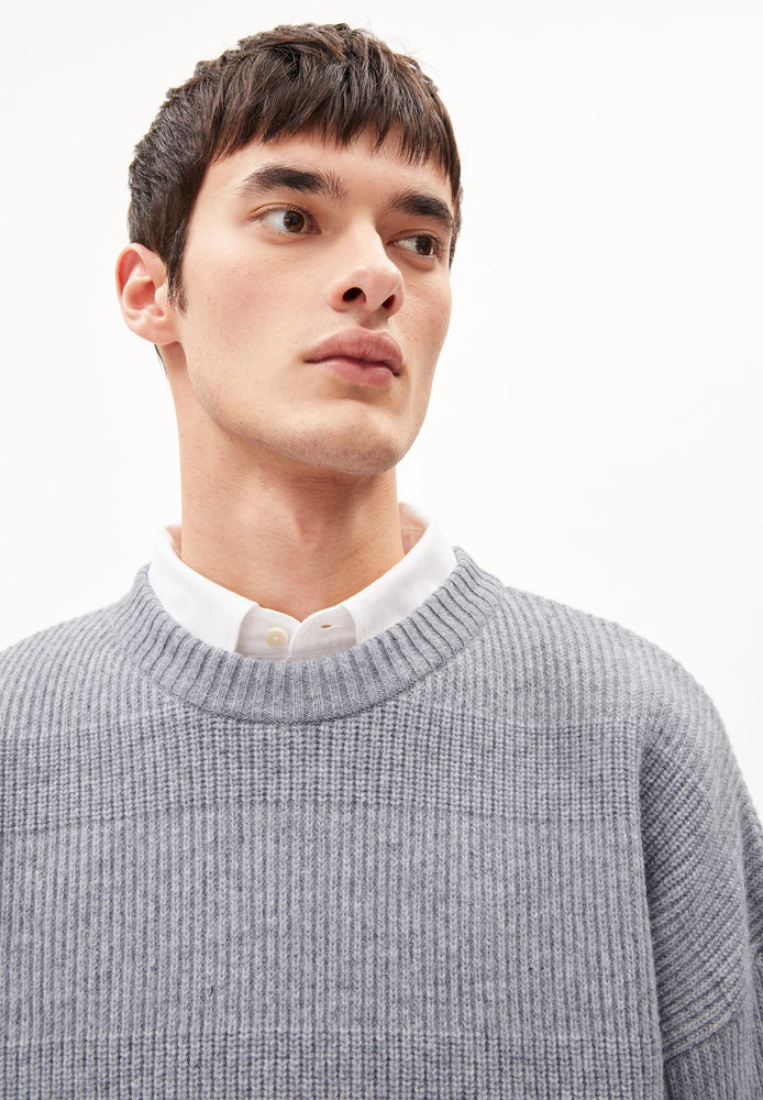 
                  
                    VISKAANO Light Grey Melange Jumper
                  
                