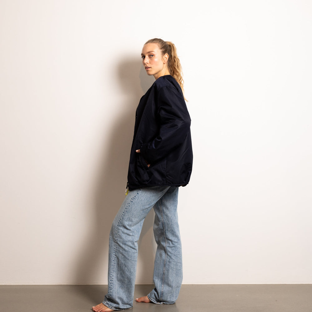 
                  
                    Navy Caramel Reversible Bomber Jacket
                  
                