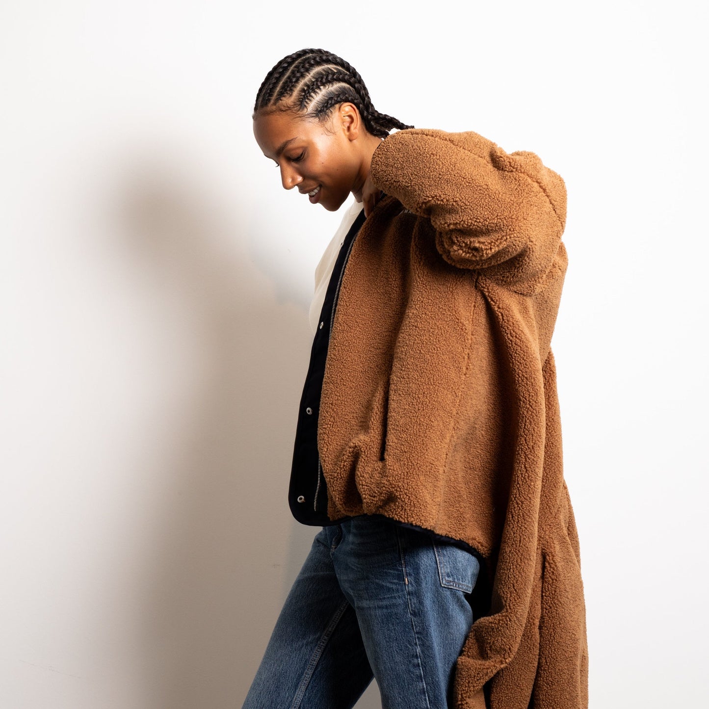 
                  
                    Navy Caramel Reversible Bomber Jacket
                  
                
