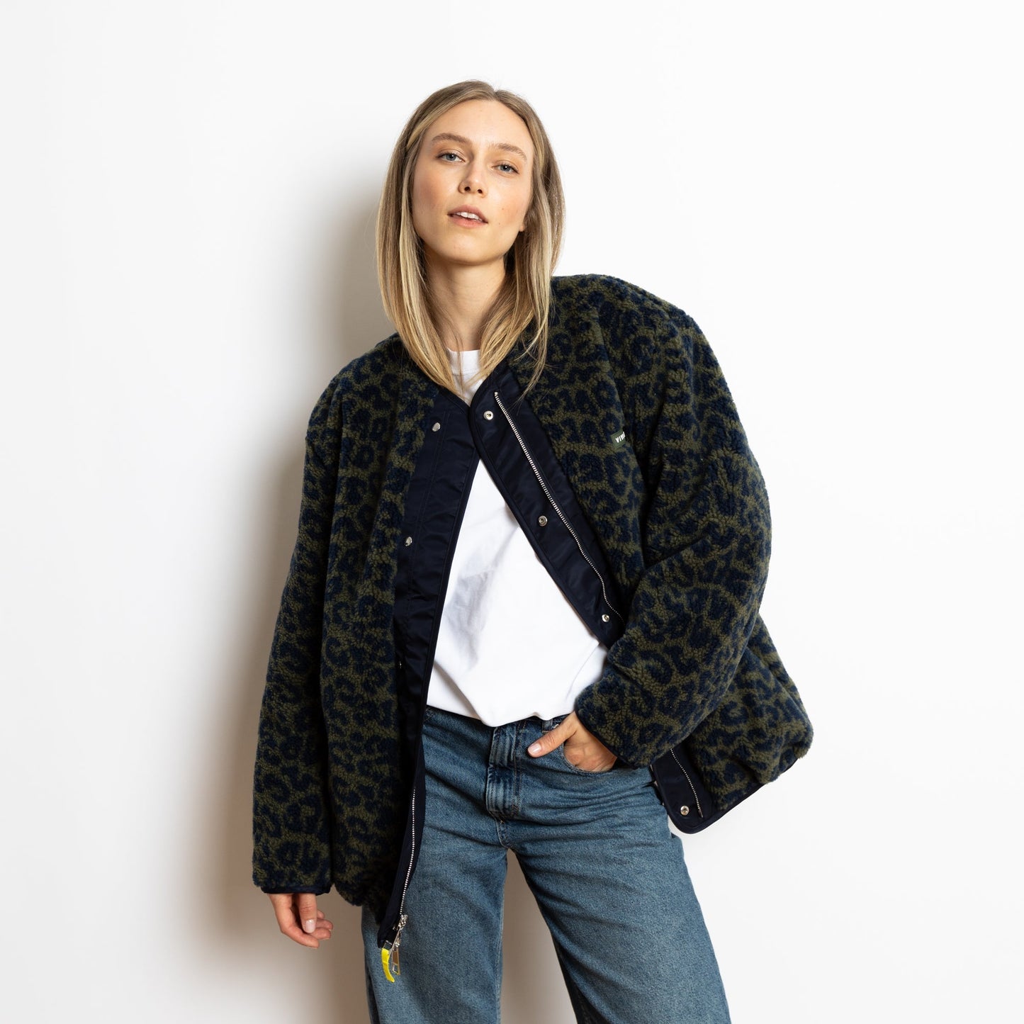 
                  
                    Navy Olive Leo Reversible Bomber Jacket
                  
                