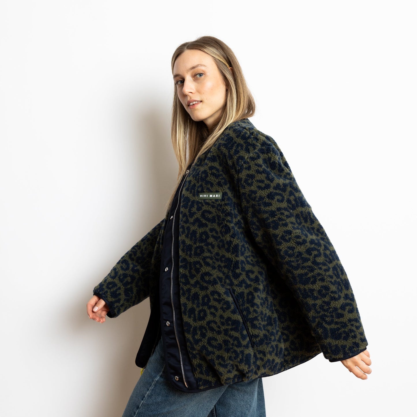 
                  
                    Navy Olive Leo Reversible Bomber Jacket
                  
                