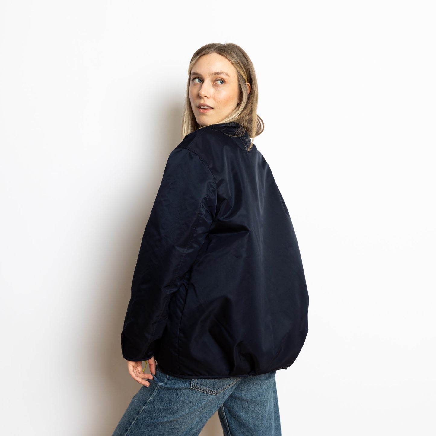 
                  
                    Navy Olive Leo Reversible Bomber Jacket
                  
                