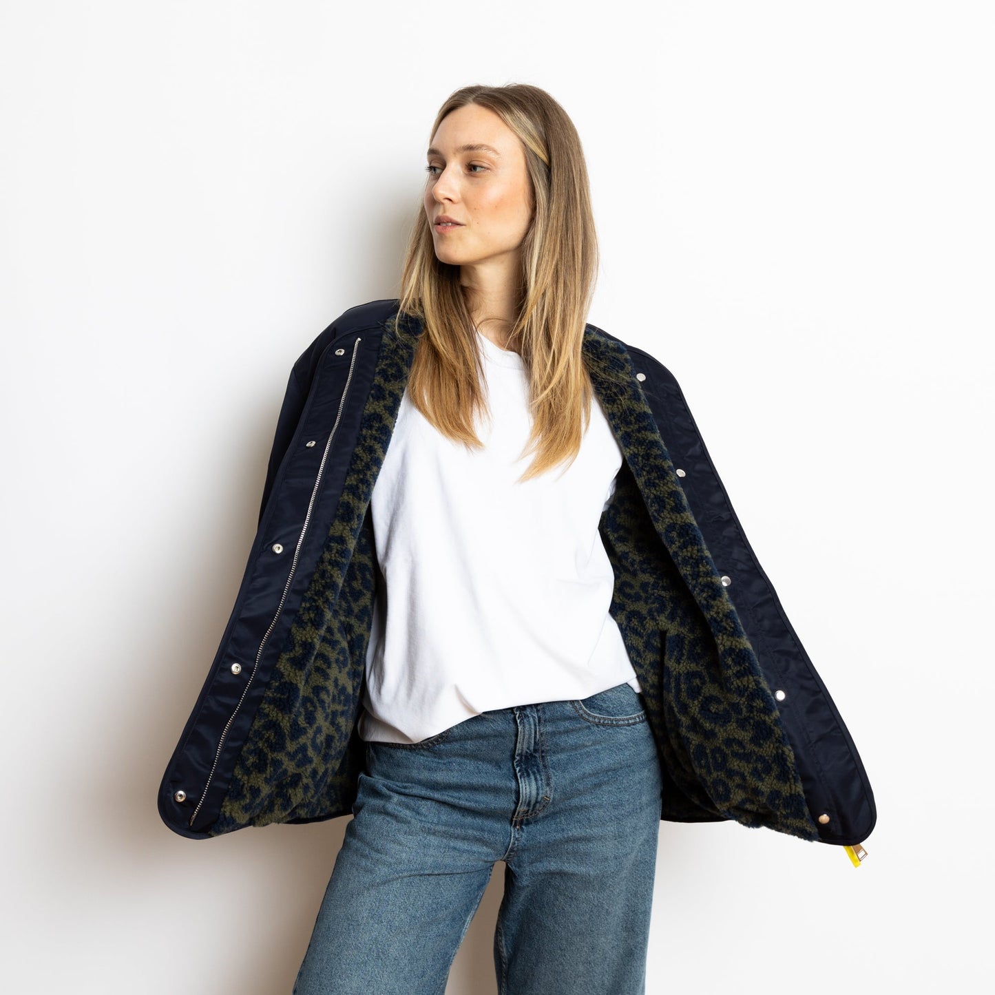 
                  
                    Navy Olive Leo Reversible Bomber Jacket
                  
                