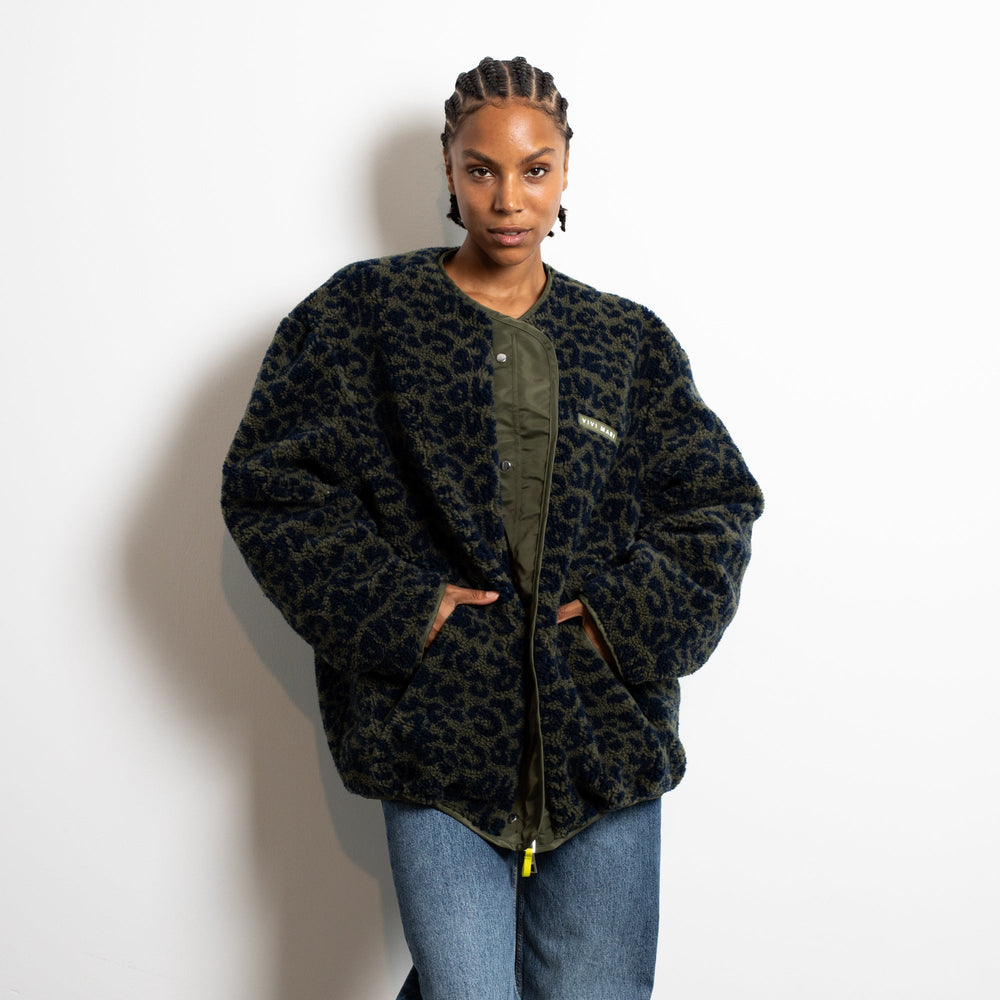 NAVY OLIVE LEO REVERSIBLE BOMBER JACKET – Victoria met Albert