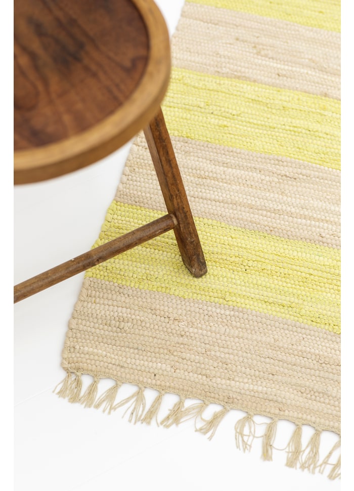 
                  
                    Medium Neon Yellow Creme Chindi Rug
                  
                