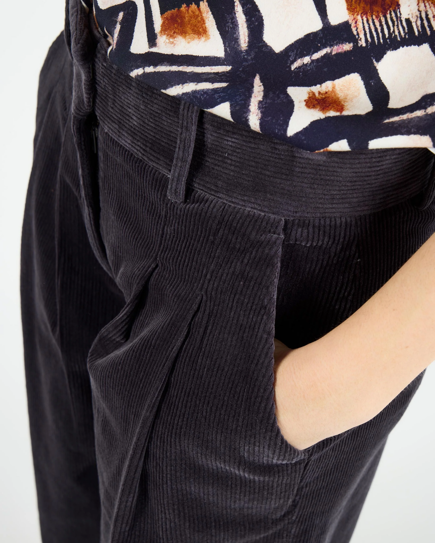 
                  
                    BECKY Dark Grey Corduroy Culotte Trousers
                  
                