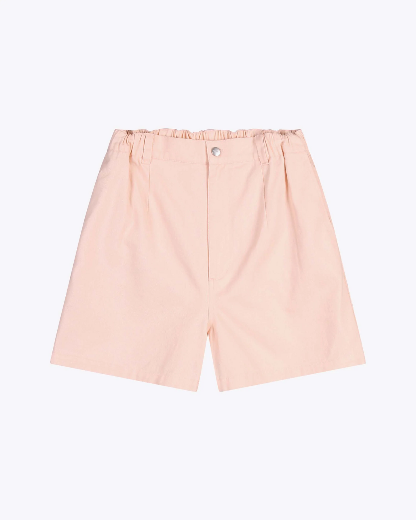 
                  
                    ENORA Peach Cotton Twill Highwaist Shorts
                  
                
