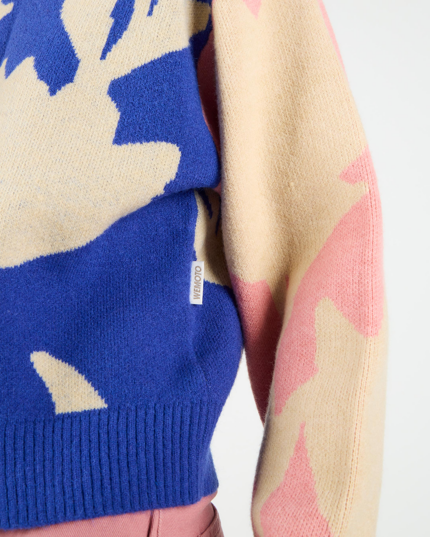 
                  
                    MICAH Pink Blue Knit Round Neck Jumper
                  
                