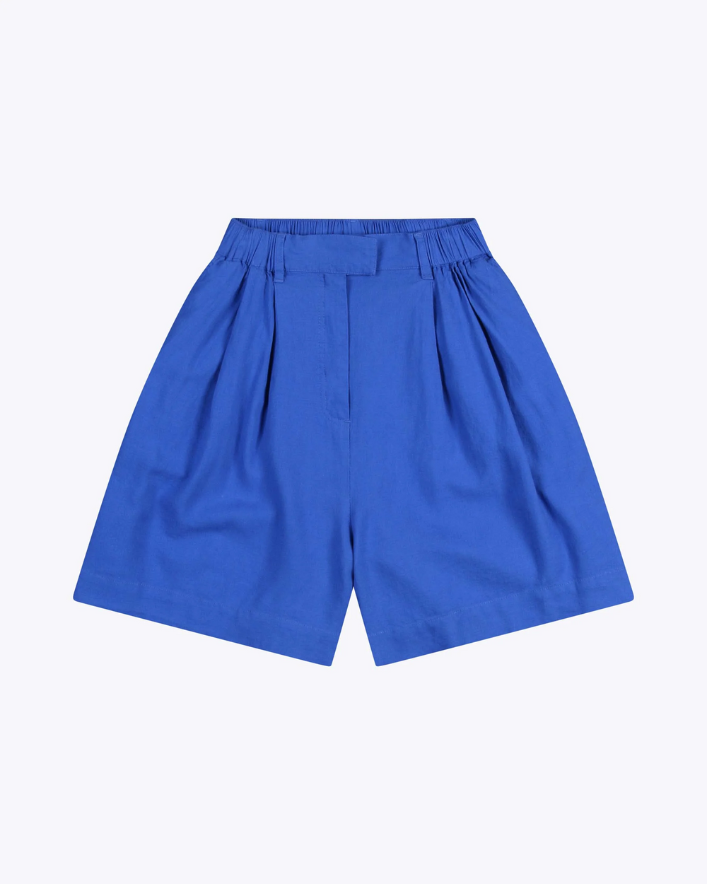ODILE Royal Blue Linen Shorts