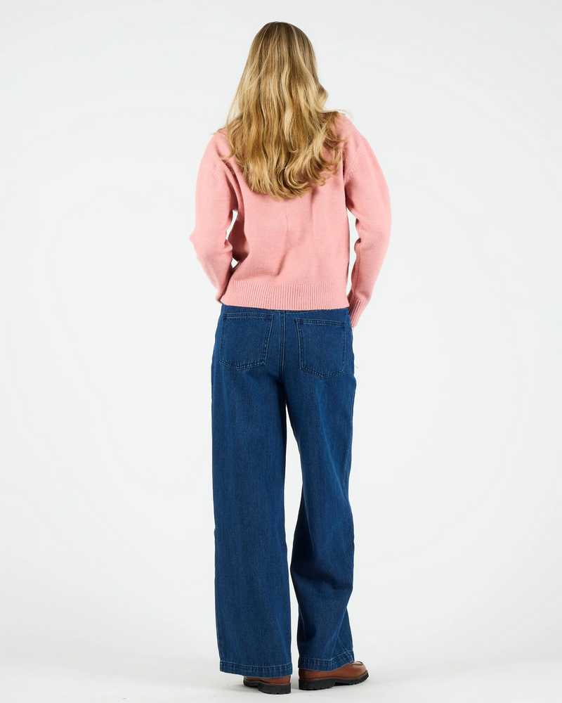 
                  
                    RUTH Pink Knit Cardigan
                  
                