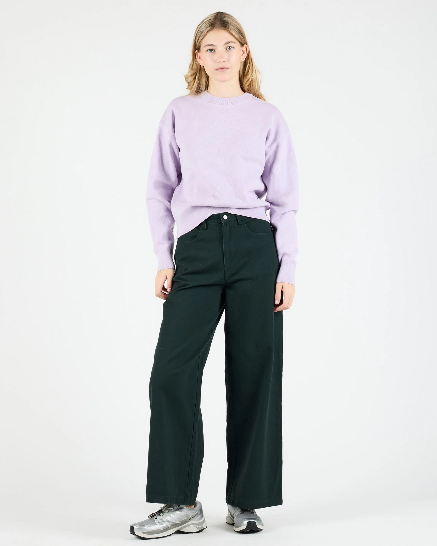 
                  
                    SAGE Lavender Knit Crewneck Jumper
                  
                