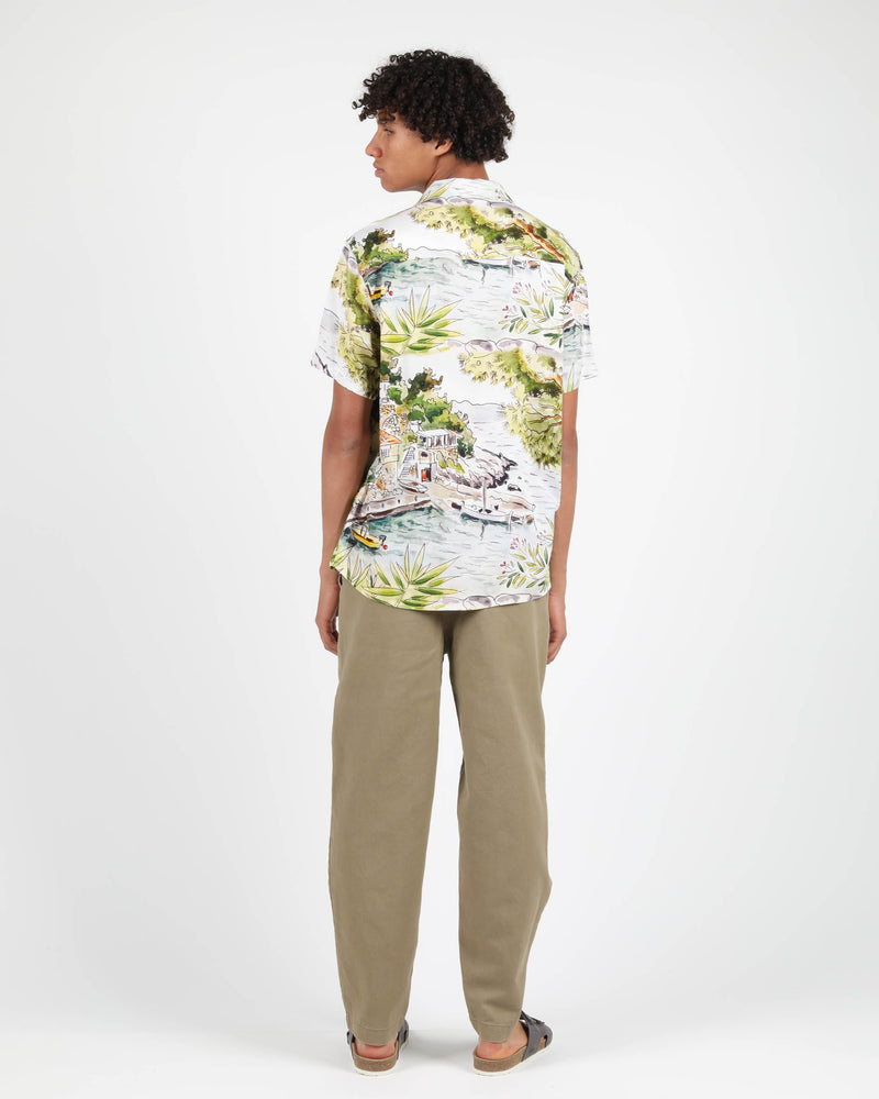 
                  
                    GROVER Olive Cotton Twill Relaxed Trousers
                  
                