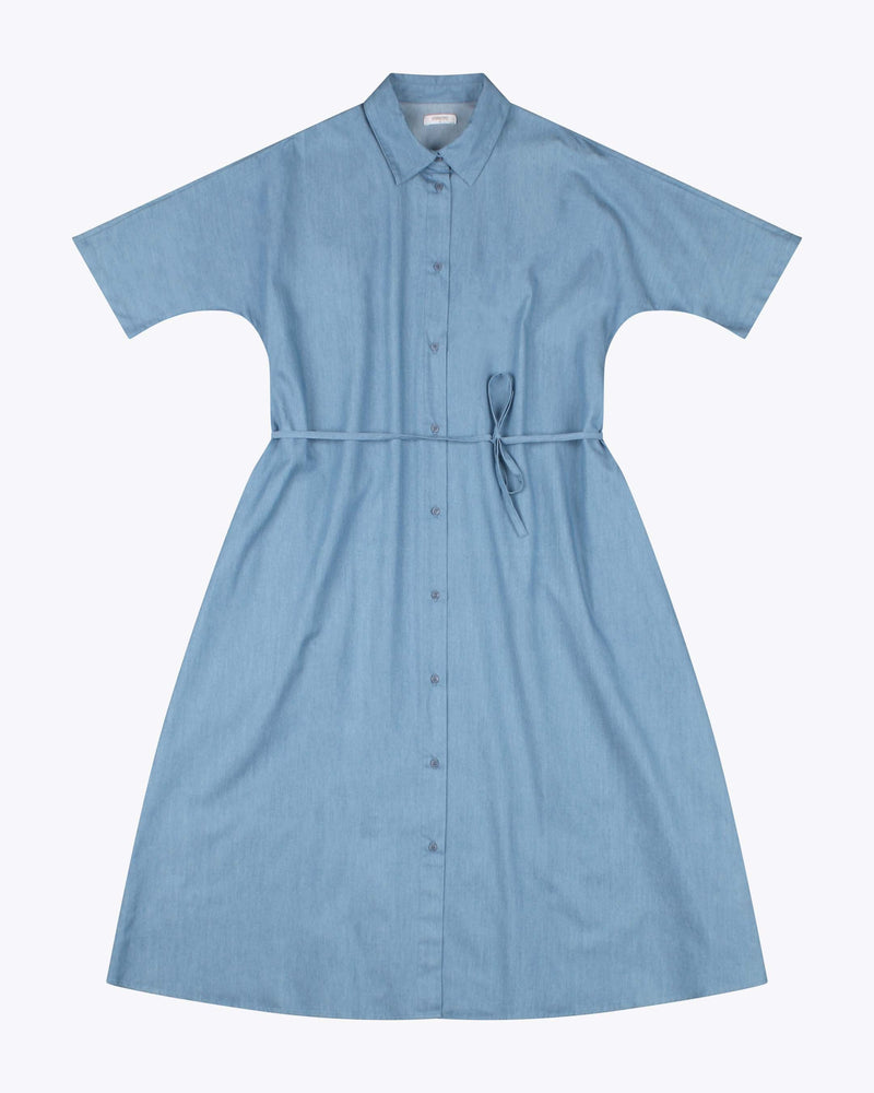
                  
                    FAE Blue Chambray Maxi Shirt Dress
                  
                