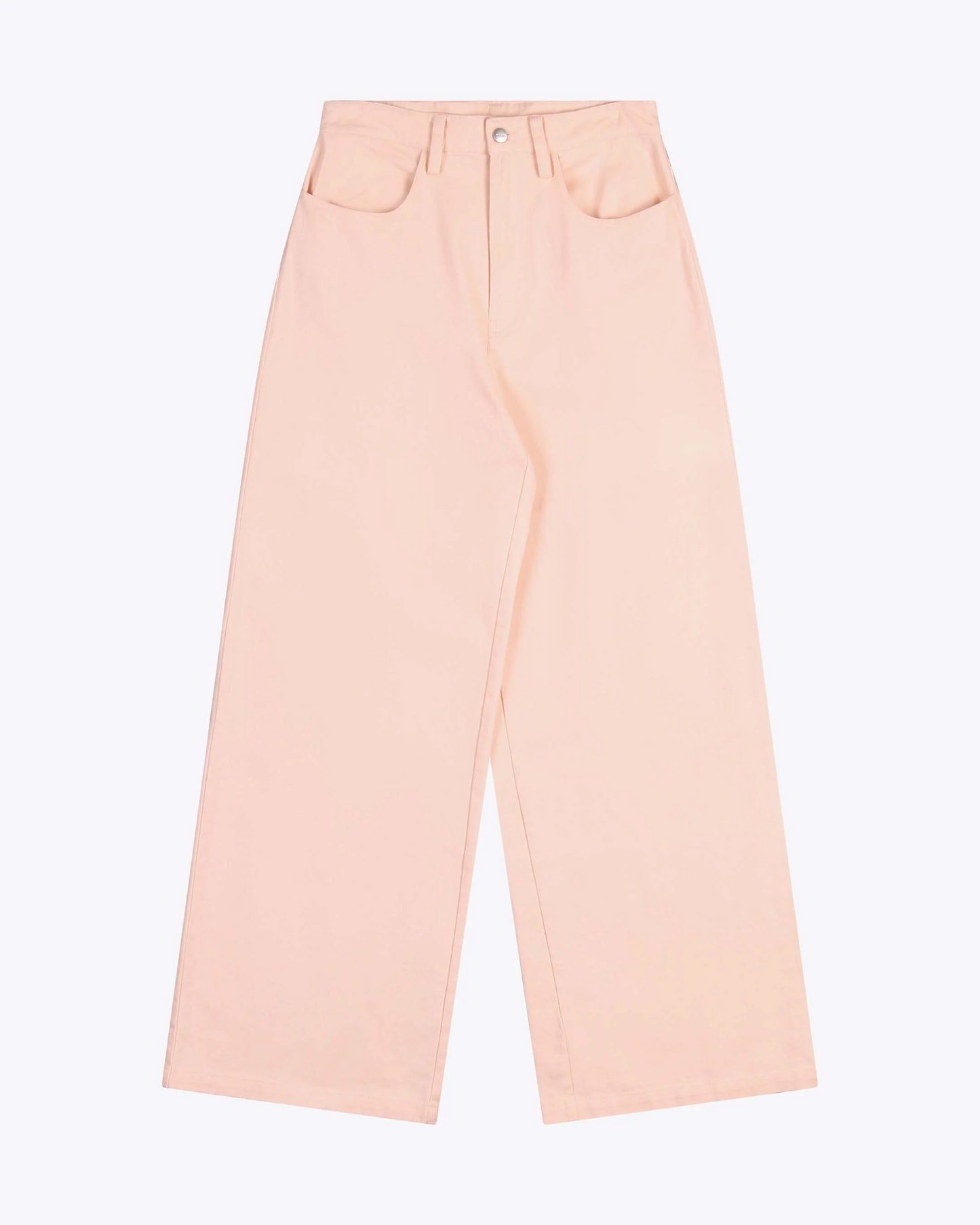 
                  
                    STEF Peach Cotton Twill Wide Trousers
                  
                