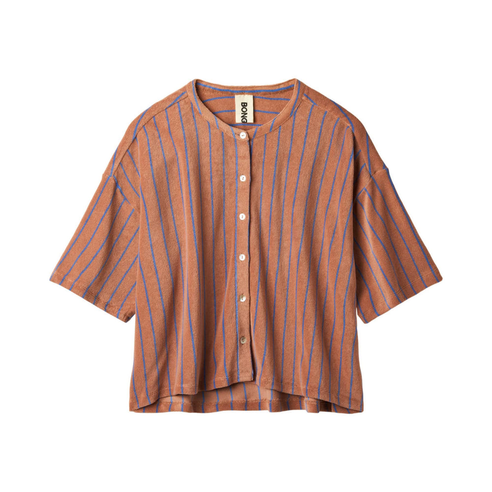 Camel & Ultramarine Naram Oversized Shirt
