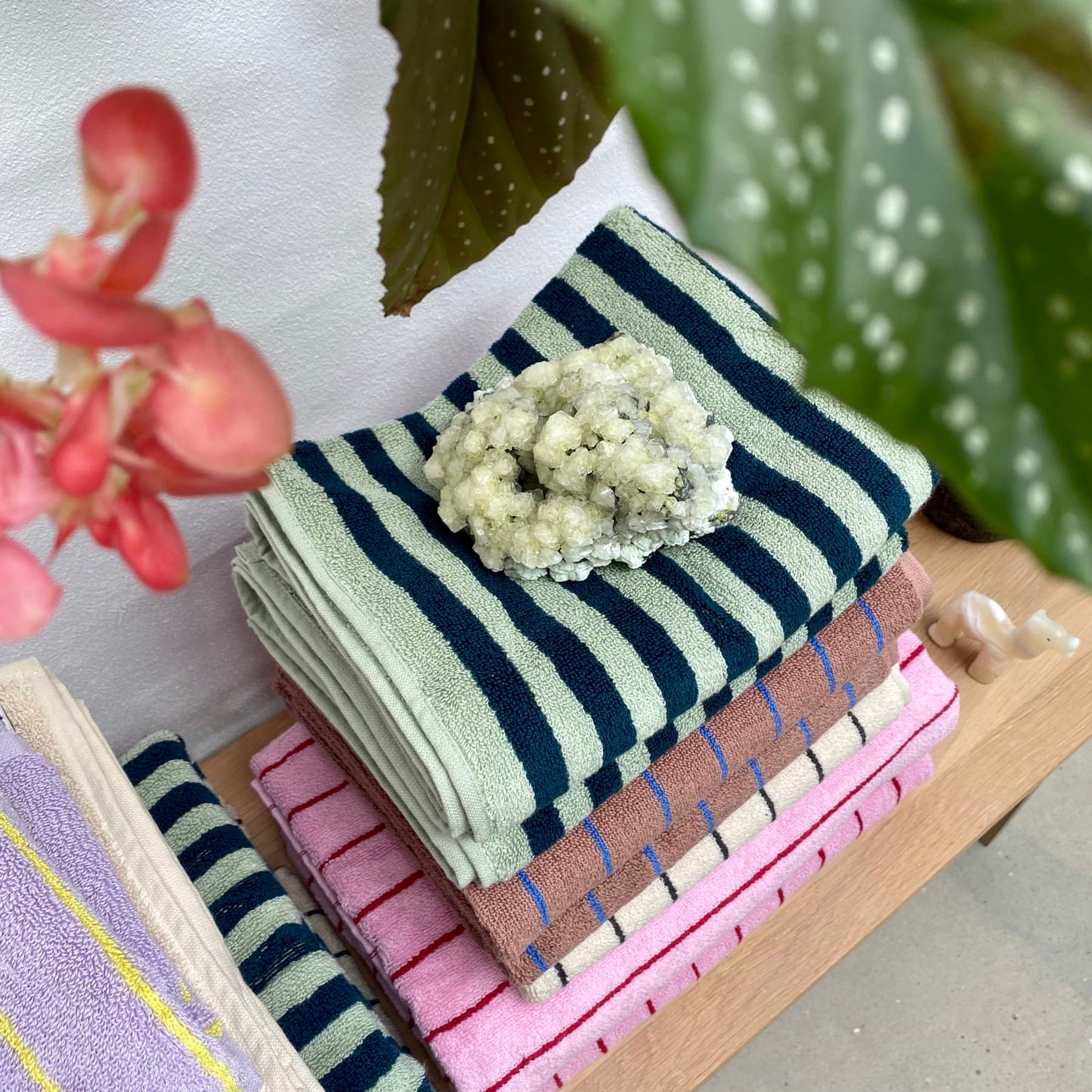 
                  
                    Sea Foam & Deep Teal Naram Bath Towel
                  
                