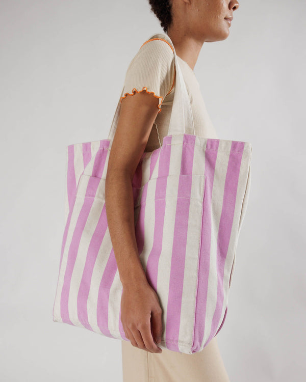 
                  
                    Pink Awning Stripe Giant Pocket Tote Bag
                  
                