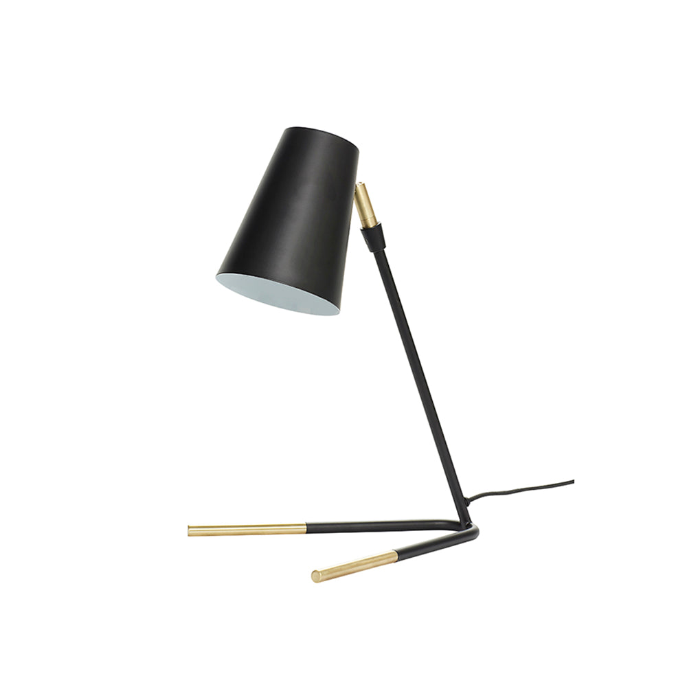 Black And Brass Metal Lamp