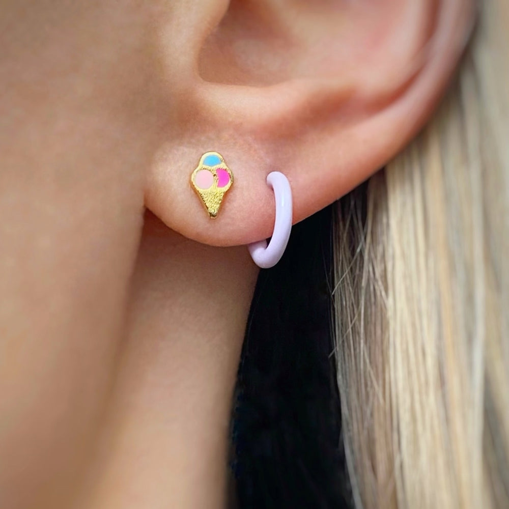 
                  
                    Gold Plated Ice Cone Ear Stud
                  
                
