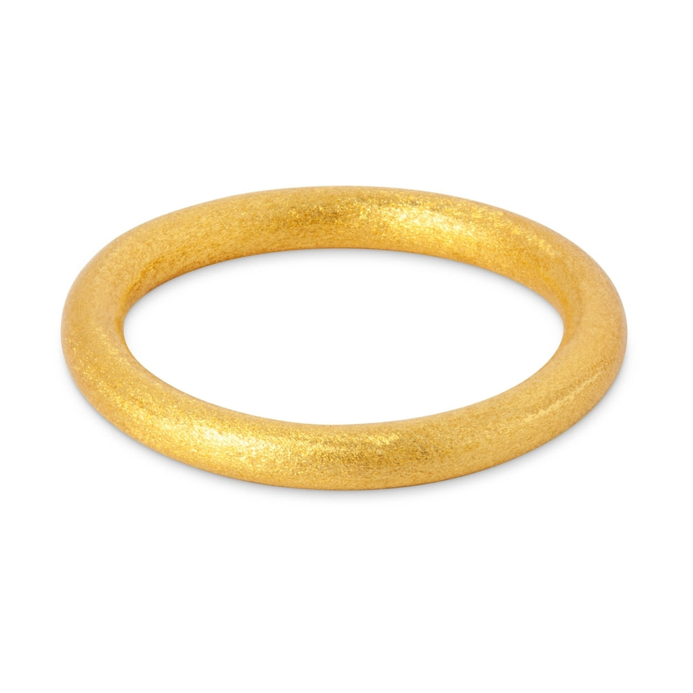Color Ring Brushed Gold Plated Ring