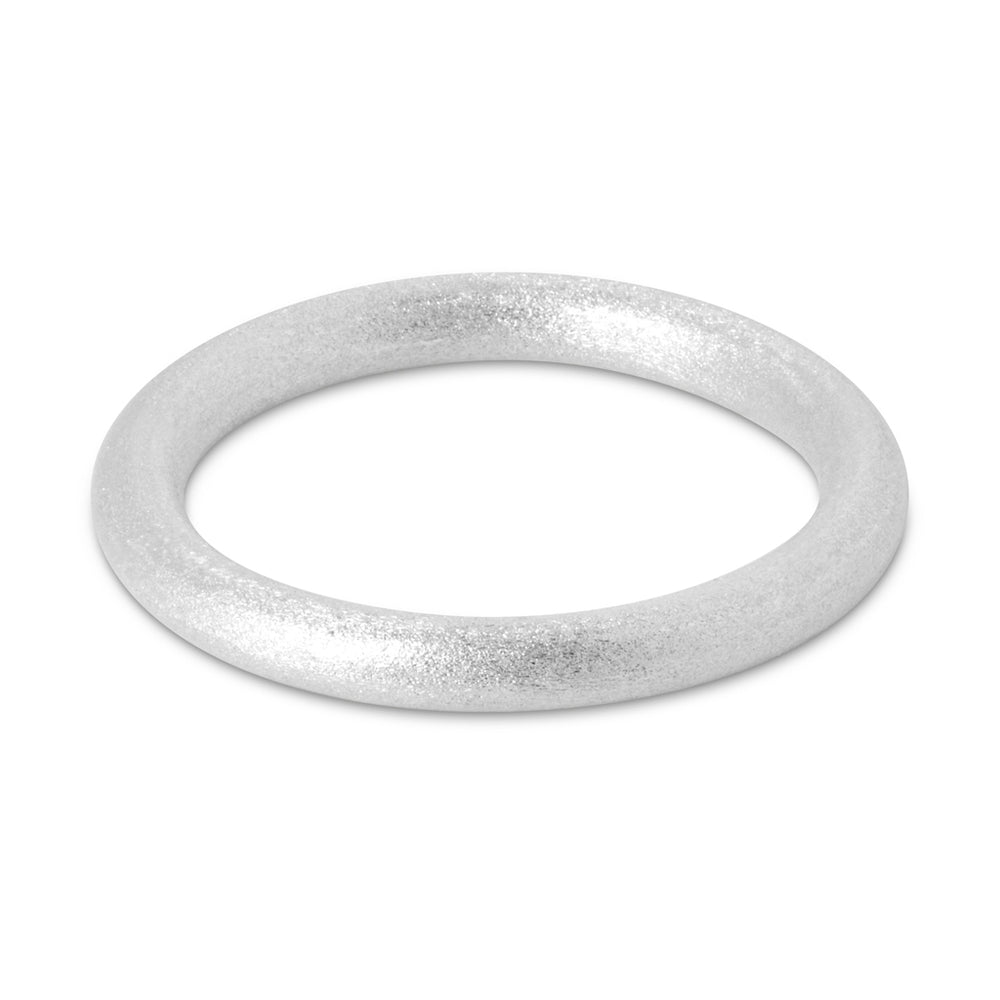 Color Ring Brushed Silver Plated Ring