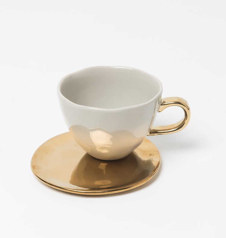 
                  
                    Gray Morn Guten Morgen Cappuccino-Tasse
                  
                