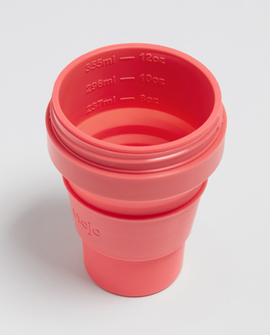 
                  
                    12oz Coral Pink Collapsible Coffee Cup
                  
                