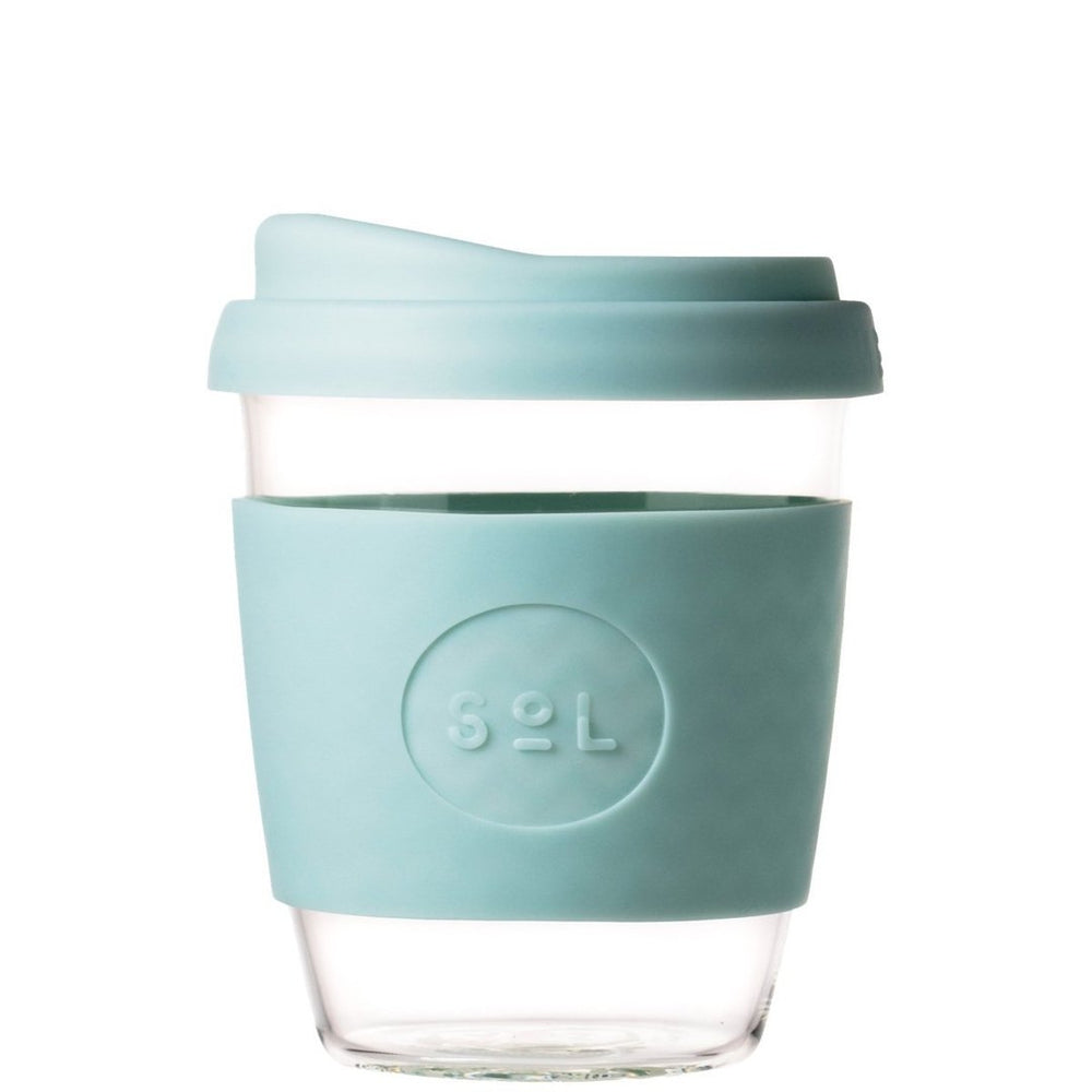 12 Unzen Cool Cyan Glas Kaffeetasse