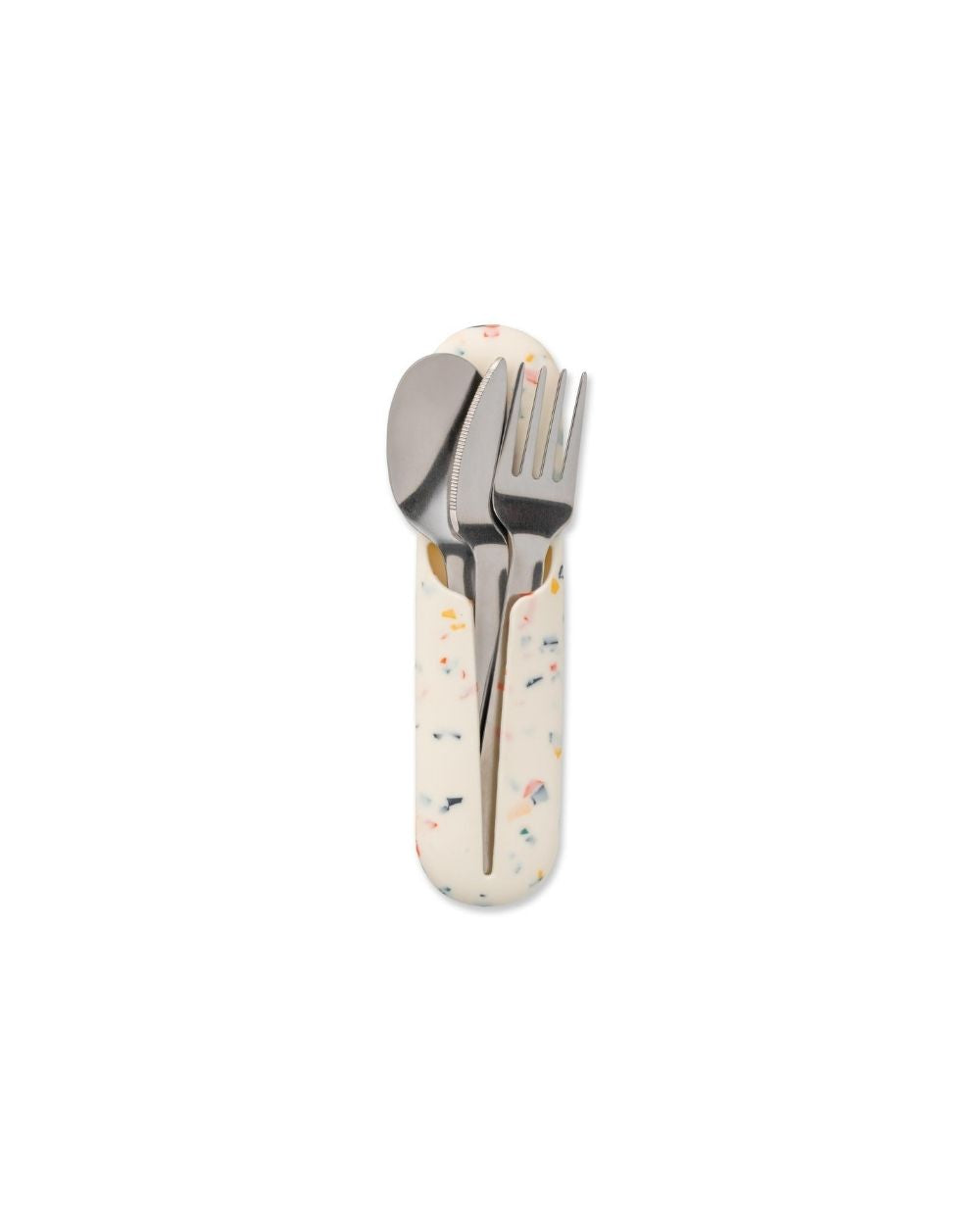 PORTER Cream Terrazzo Cream Utensilien-Set