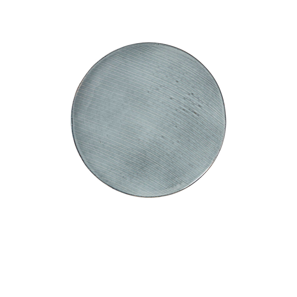NORDIC SEA Grey Stoneware Dinner Plate