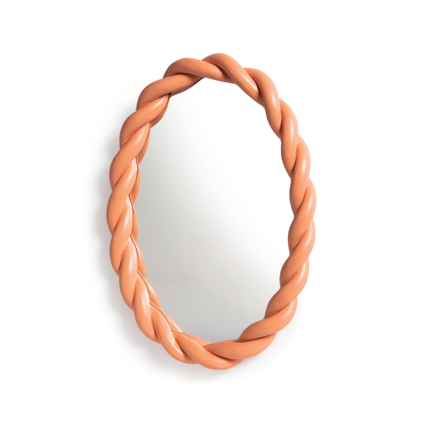
                  
                    Pink Braid Oval Mirror
                  
                