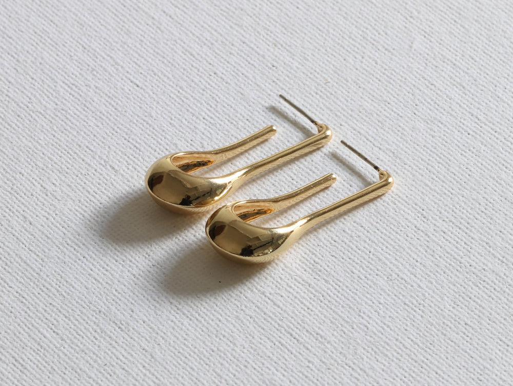 CLARISSE Gold Ohrringe aus vergoldetem Messing