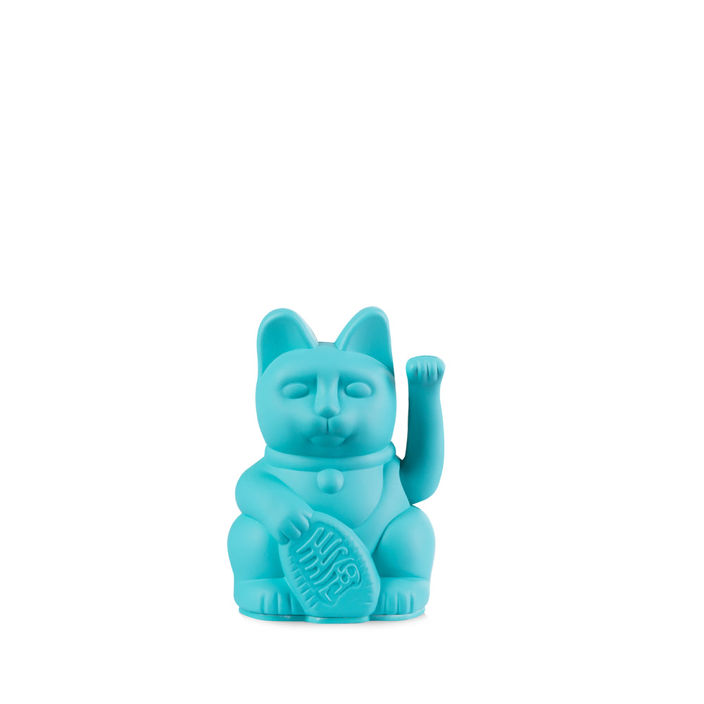 
                  
                    MANEKI NEKO Turquoise Waving Lucky Cat Ornament
                  
                
