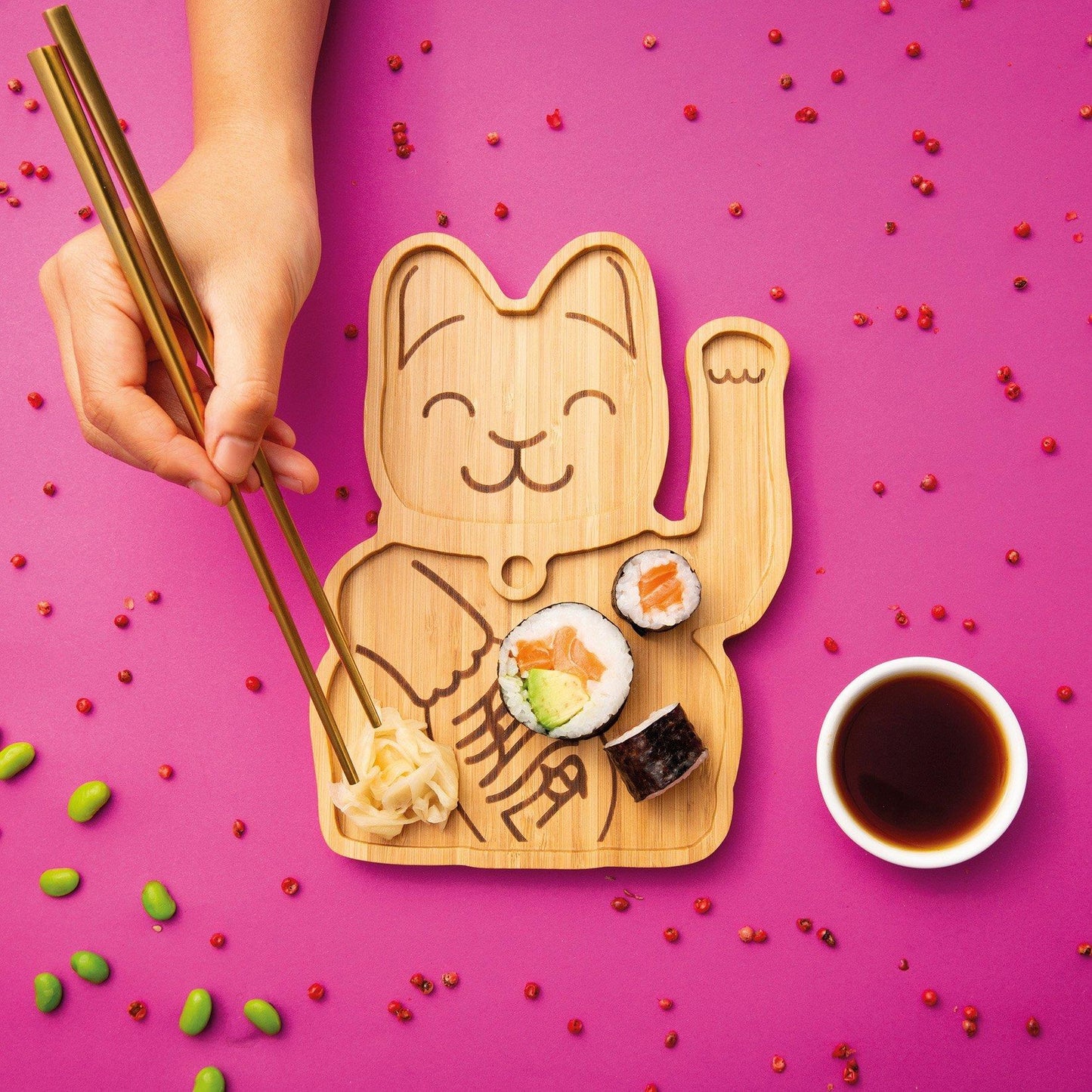 
                  
                    MANEKI NEKO Lucky Cat Bambusteller
                  
                