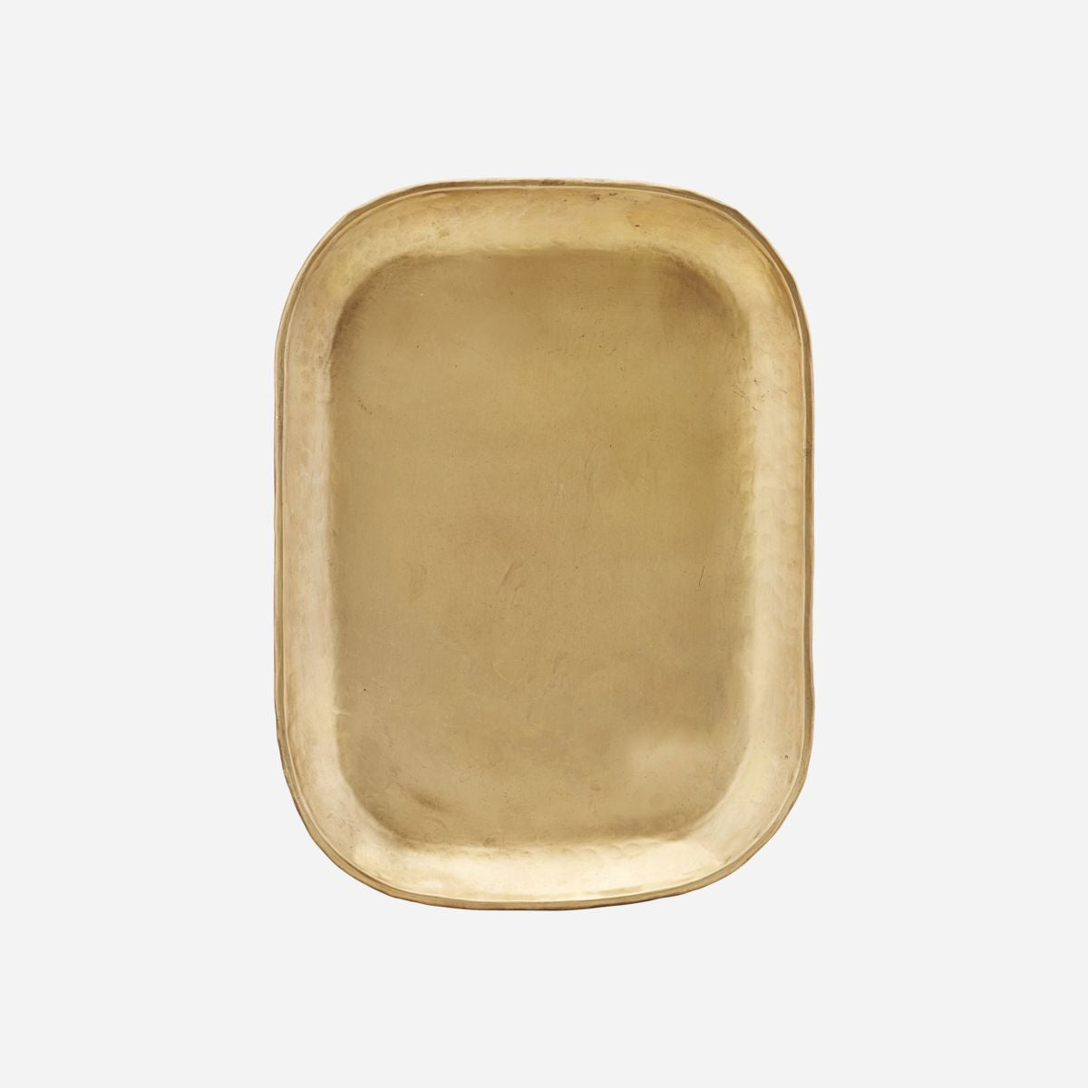 
                  
                    26,5 x 19,5 cm großes Tablett aus goldenem Messing
                  
                