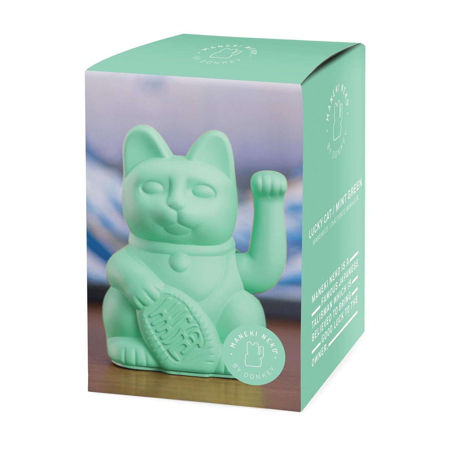 
                  
                    MANEKI NEKO Mint Green Waving Lucky Cat Ornament
                  
                
