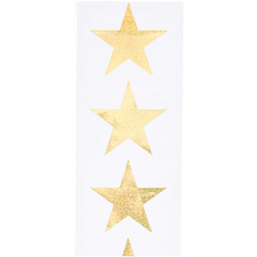 
                  
                    Holografische Aufkleber mit goldenen Sternen
                  
                